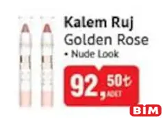 GOLDEN ROSE KALEM RUJ indirimli fiyat GOLDEN ROSE KALEM RUJ fiyat ve kampanya bilgisi
